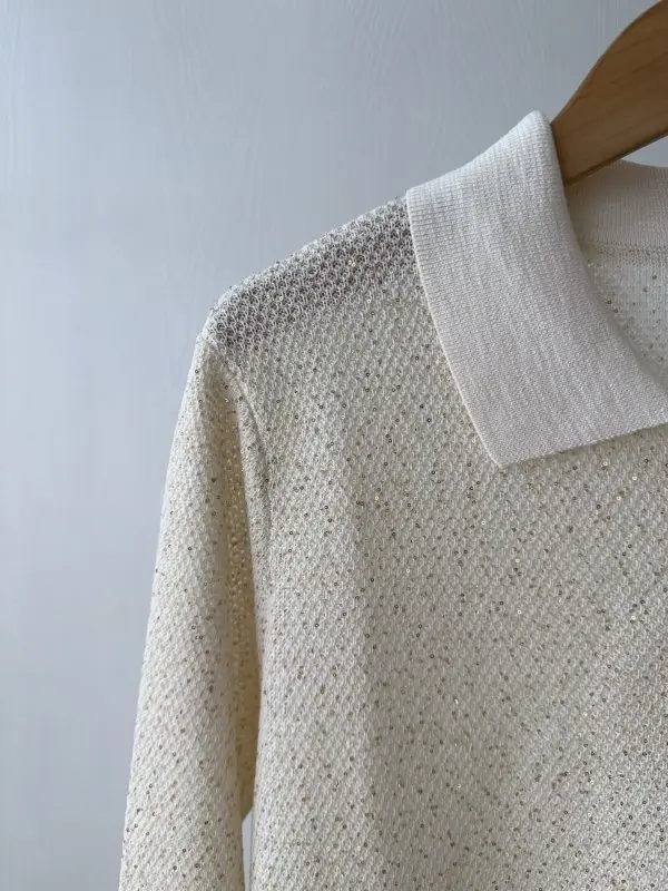 Brunello Cucinelli Knitted pullover from long sleeves — Photo 4
