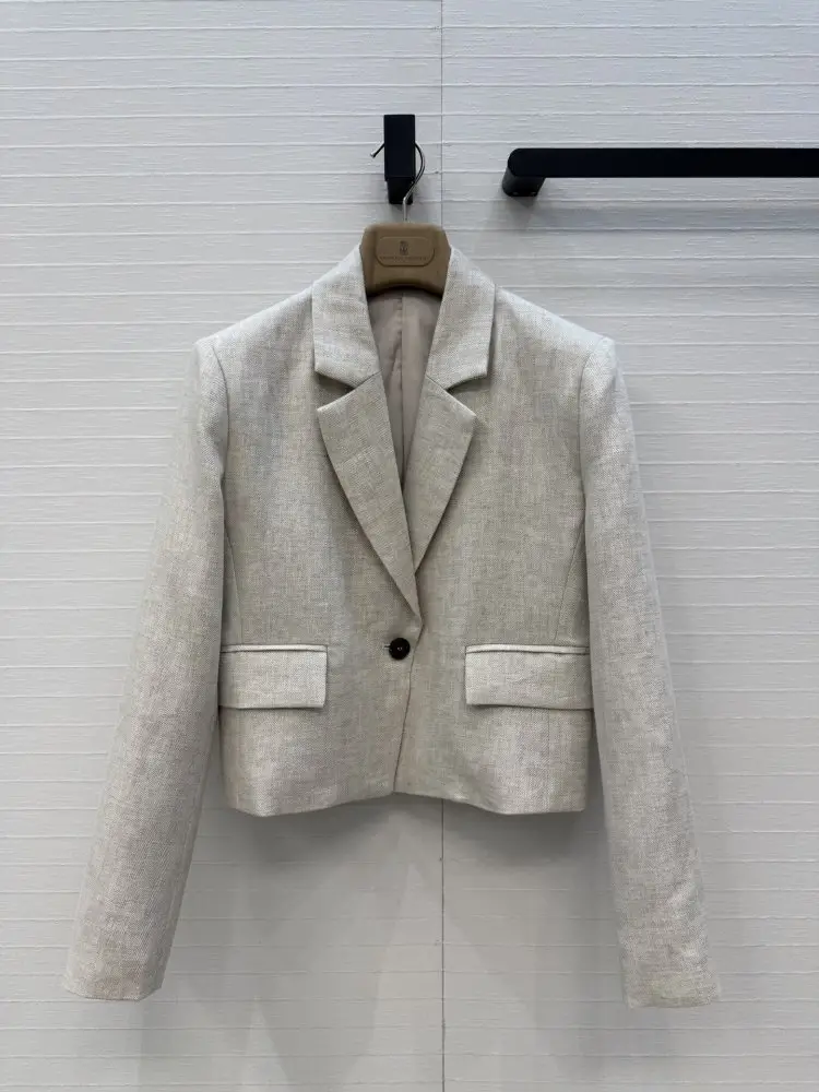 Brunello Cucinelli — Льняной блейзер женский
