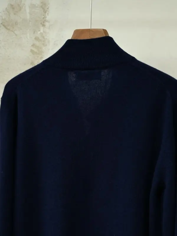 Brunello Cucinelli Мужской кашемировый свитер на молнии — Фото 4