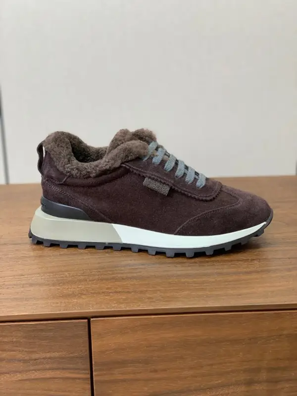 Brunello Cucinelli — Кросівки жіночі на хутрі