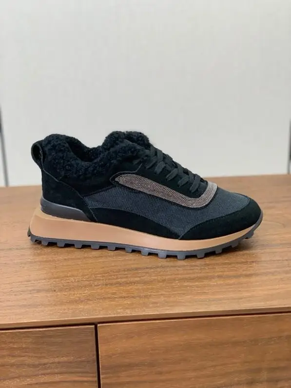 Brunello Cucinelli — Кросівки жіночі на хутрі