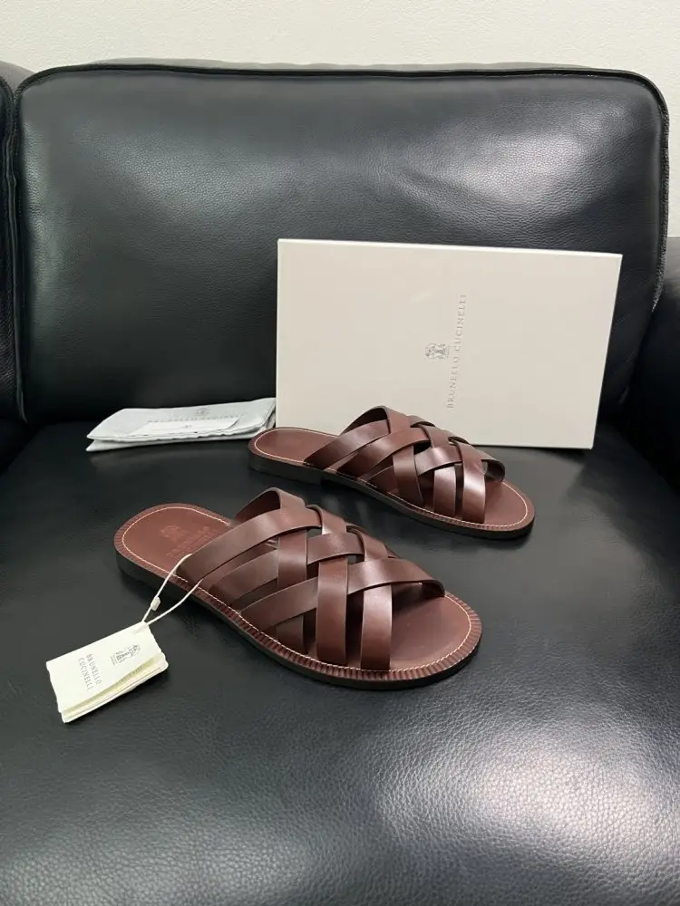 Brunello Cucinelli — Шльопанці чоловічі