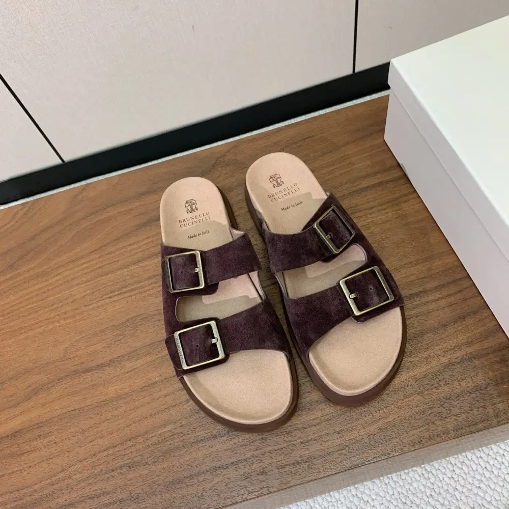 Brunello Cucinelli Шльопанці чоловічі — Фото 3