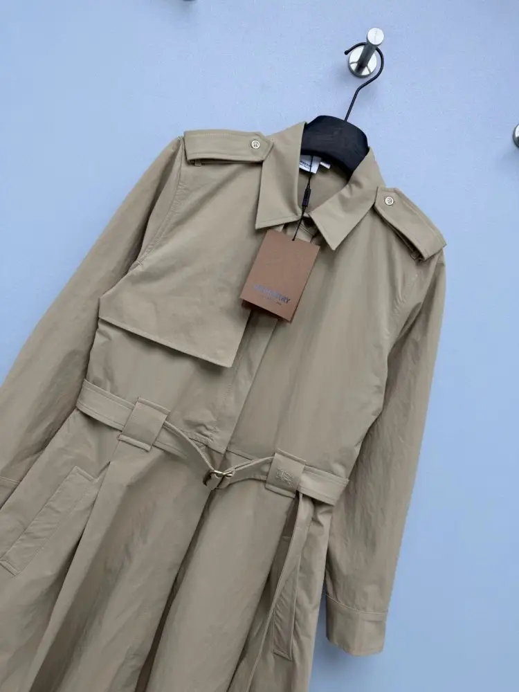 Burberry Довгий тренч А-силуету — Фото 3