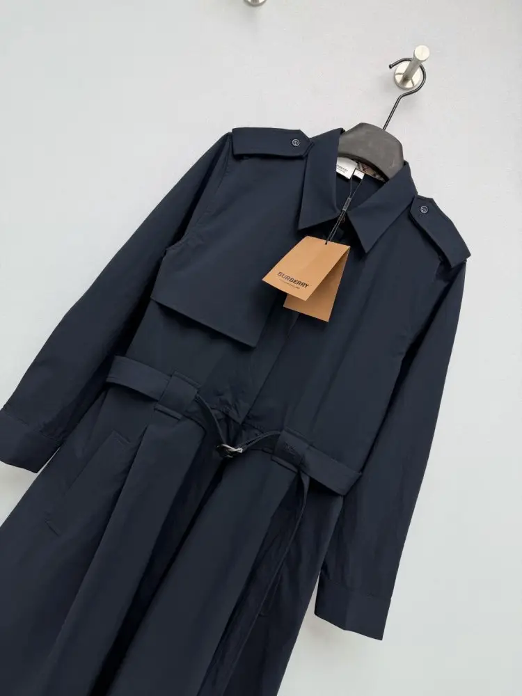 Burberry Довгий тренч А-силуету — Фото 3