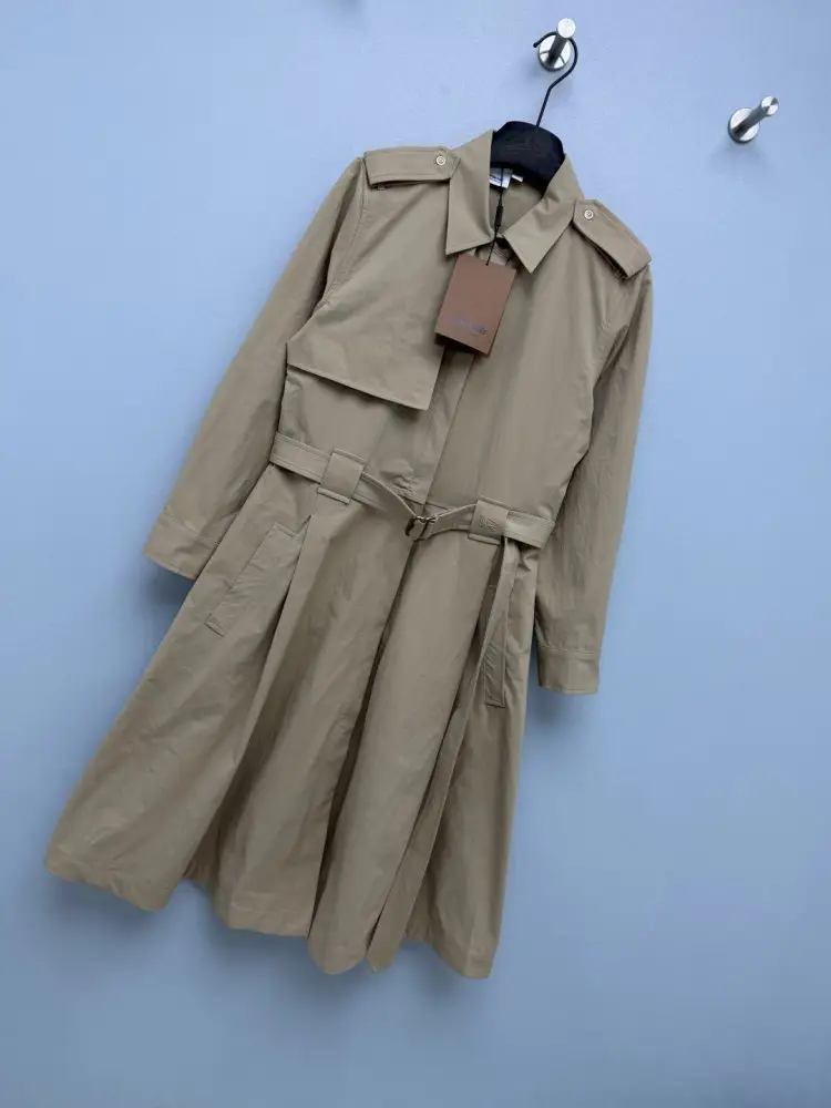 Burberry Довгий тренч А-силуету — Фото 4