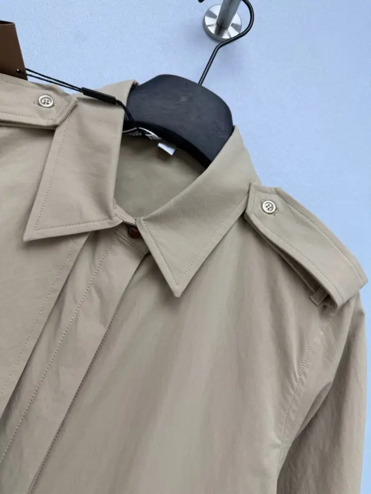 Burberry Довгий тренч А-силуету — Фото 5