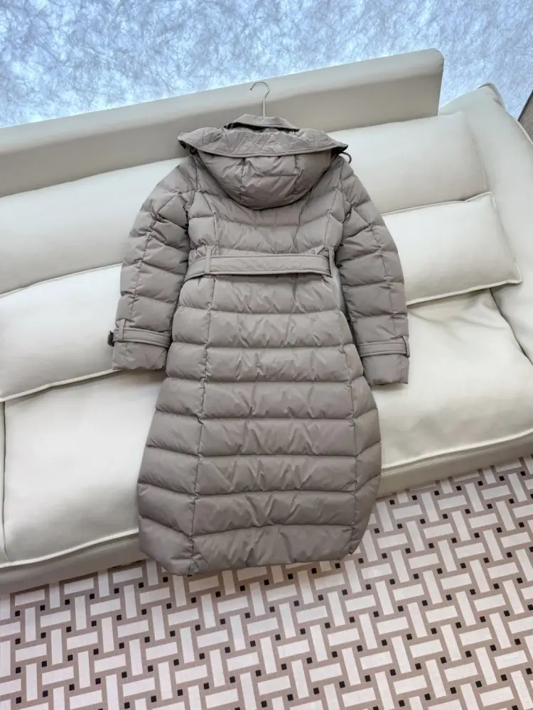 Burberry Двубортная long feather jacket — Photo 5