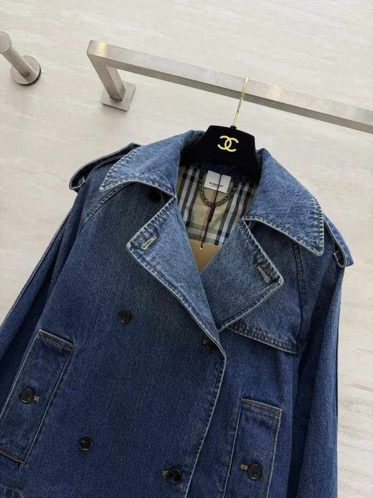 Burberry Джинсовый тренч — Фото 4