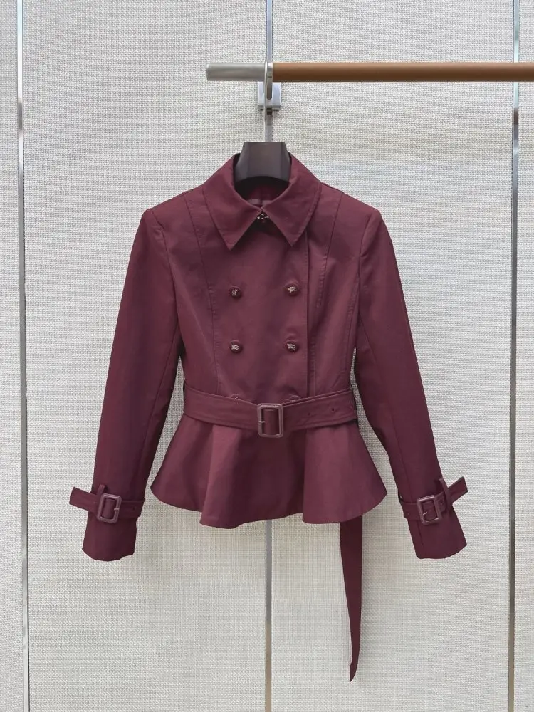 Burberry — Короткий двубортный тренч