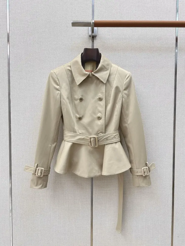 Burberry — Короткий двубортный тренч