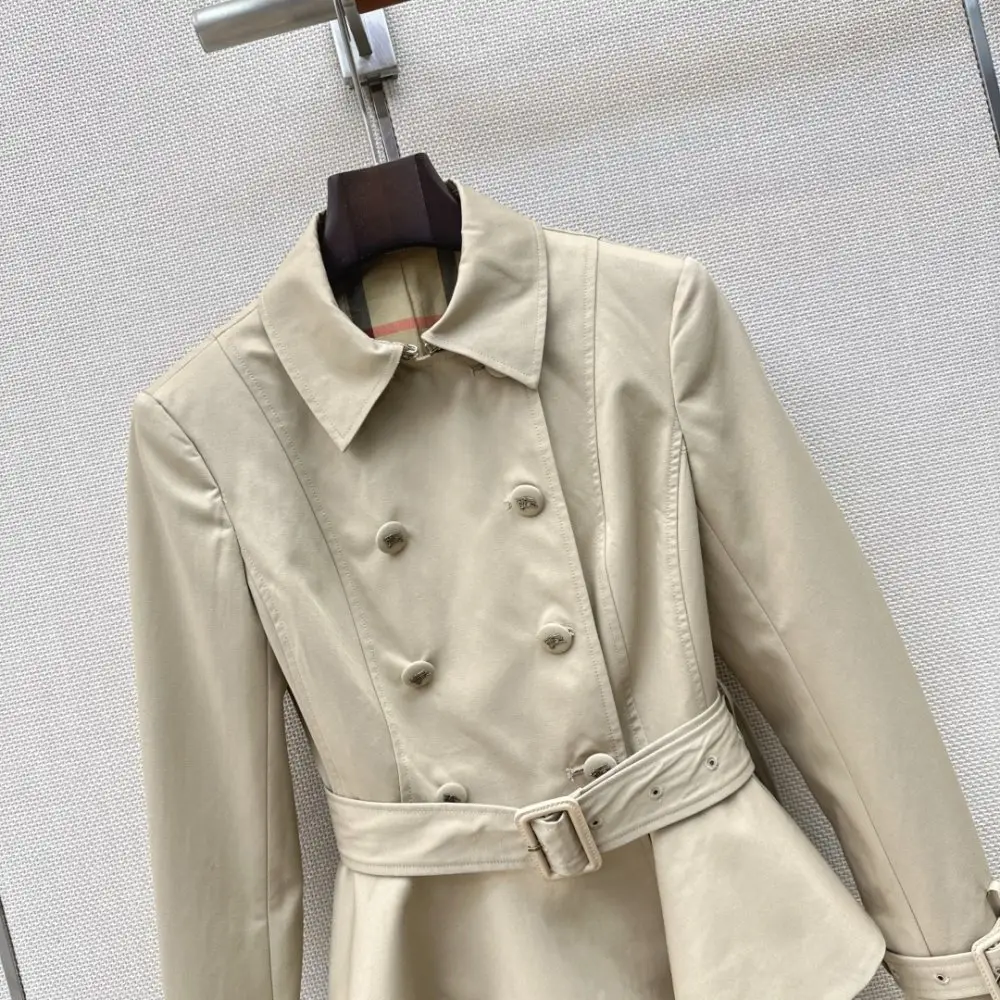 Burberry Короткий двубортный тренч — Фото 2