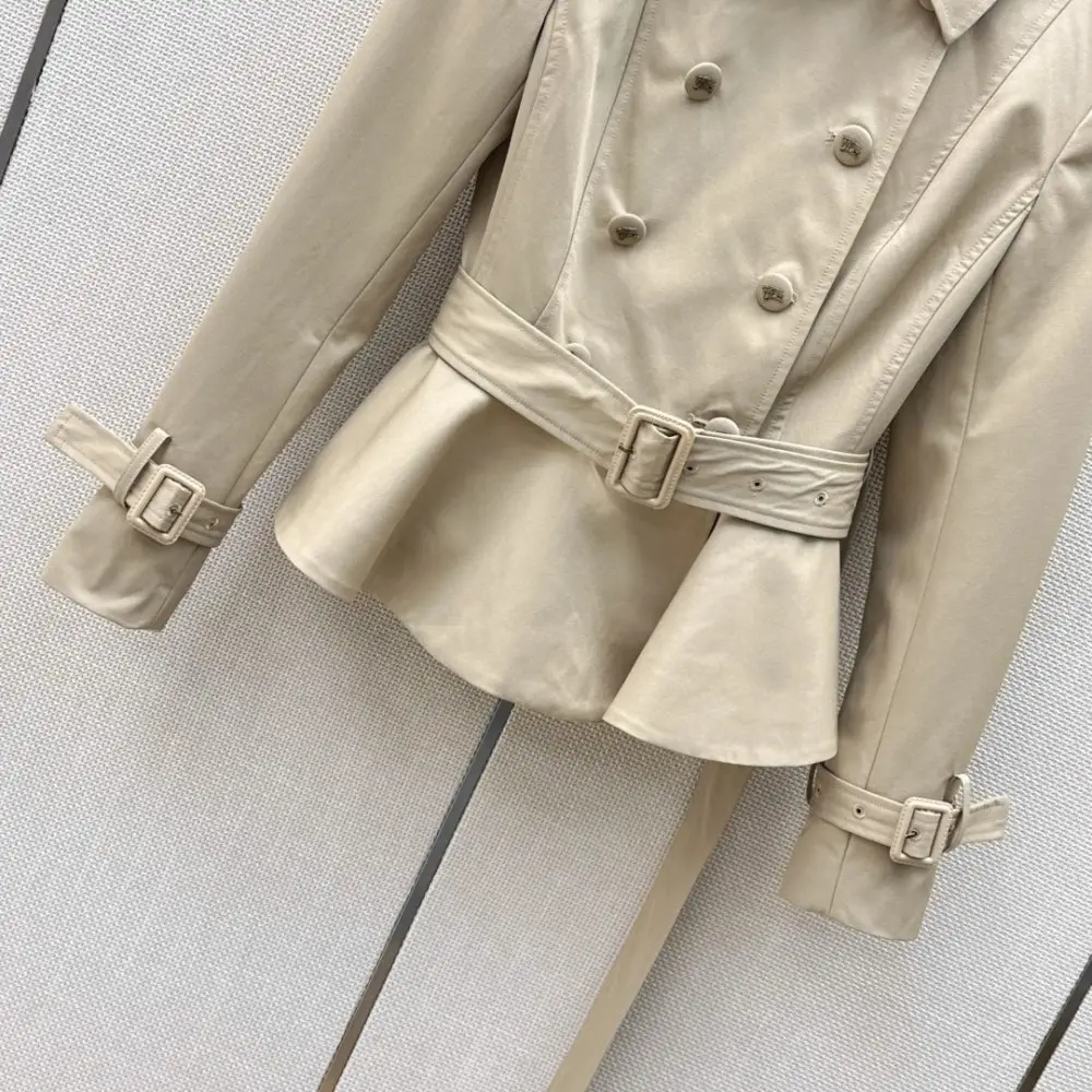 Burberry Короткий двубортный тренч — Фото 4