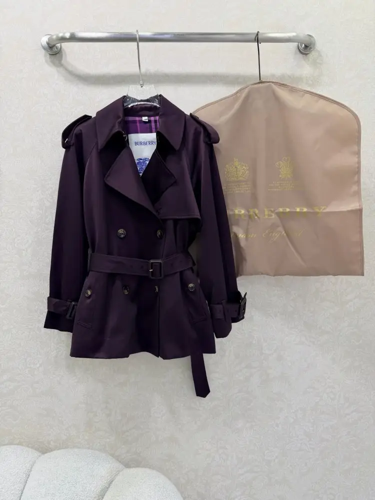Burberry — Короткий атласний тренч