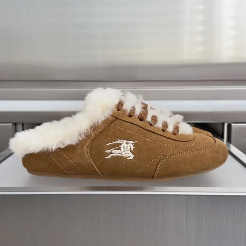 Burberry — Кросівки мюли Knight Runner на хутрі