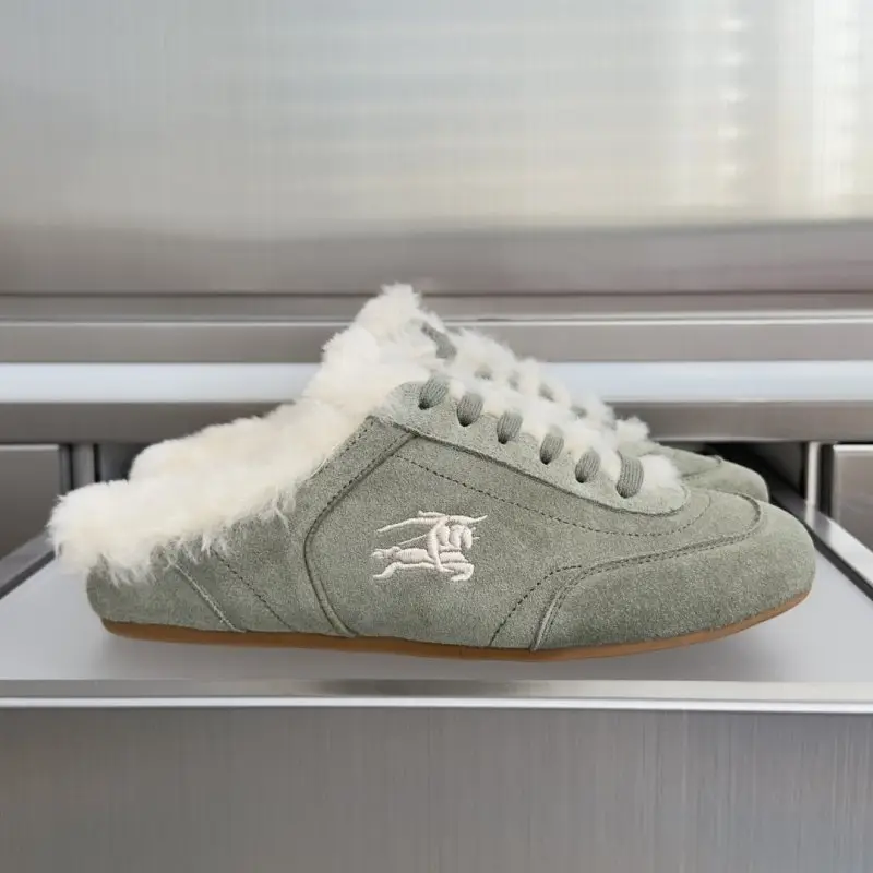 Burberry — Кросівки мюли Knight Runner на хутрі