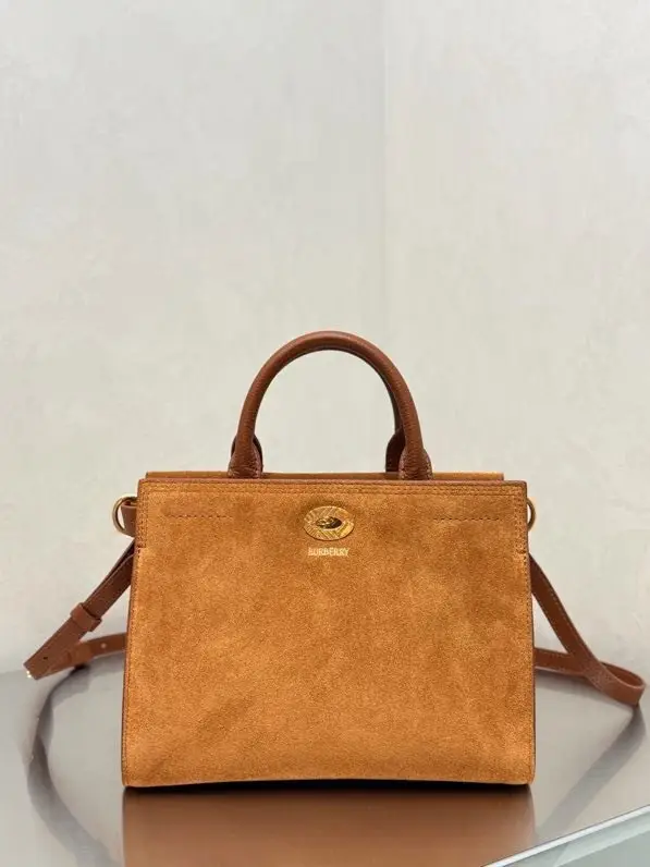 Burberry Замшева сумка Cotswolds 24 см — Фото 3