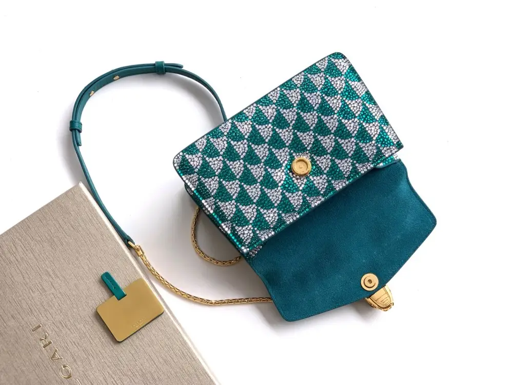 BVLGARI Сумка 19 см Serpenti Forever інкрустована кристалами — Фото 5
