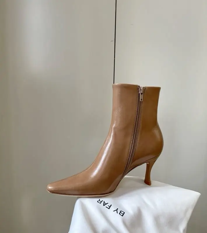 by FAR Ankle boots women's leather on high heel — Photo 2