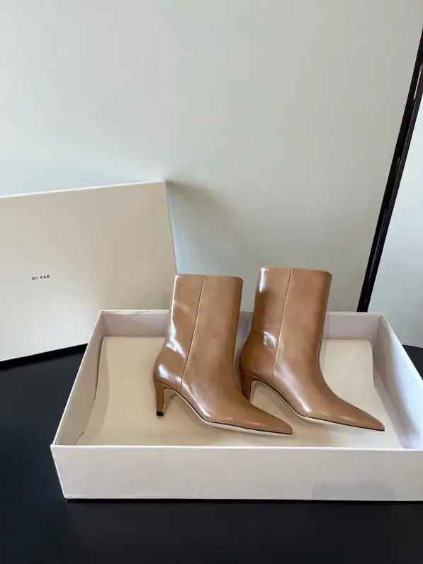 by FAR — Ankle boots women's leather on low heel