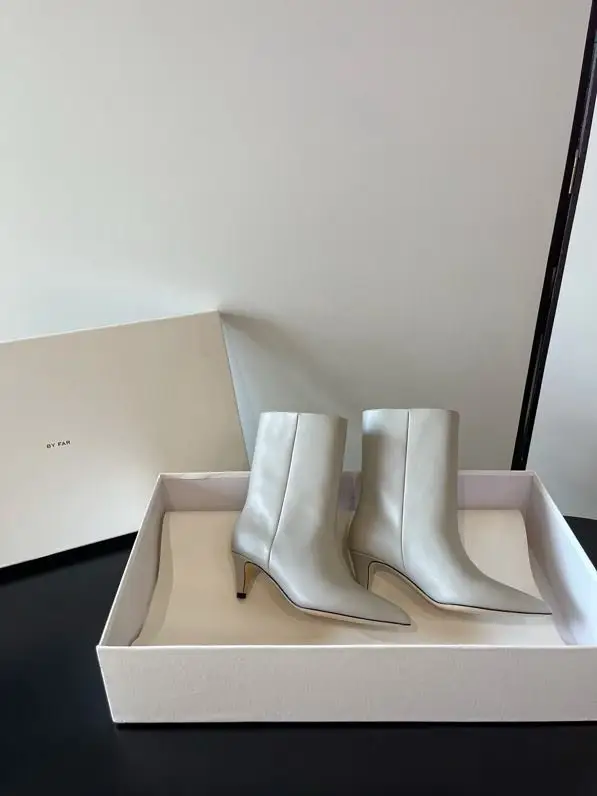 by FAR — Ankle boots women's leather on low heel