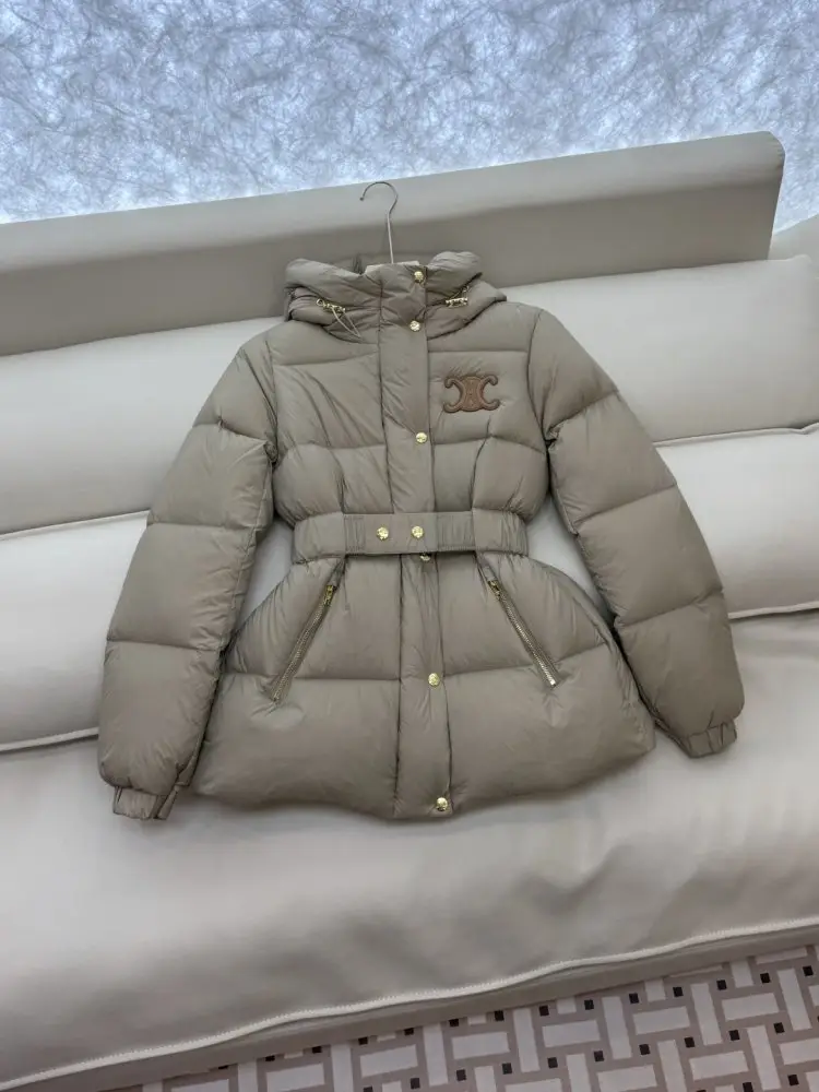 Celine Feather jacket secondary length from belt and hood — Photo 3