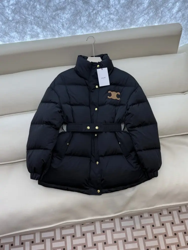 Celine Short jacket on feathers from hood — Photo 3