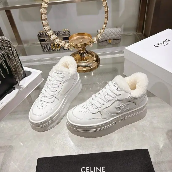Celine — Кросівки RUNNER на хутрі