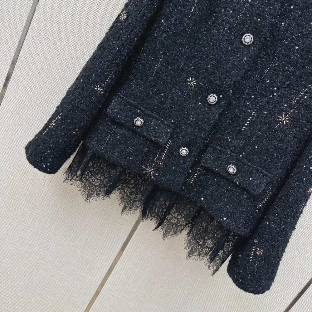 Chanel A jacket female from lace pattern at style patchwork — Photo 5