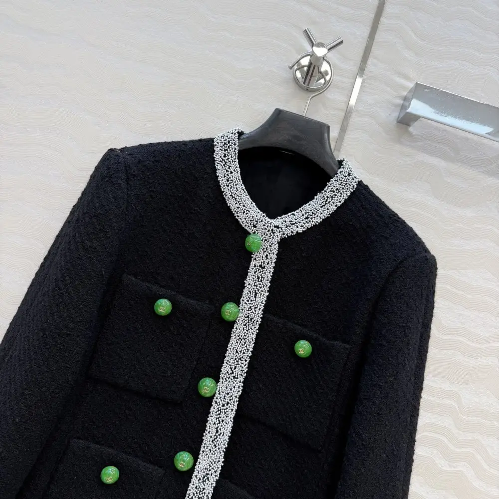 Chanel Піджак твідовий жіночий з шовкової підкладкою — Фото 2