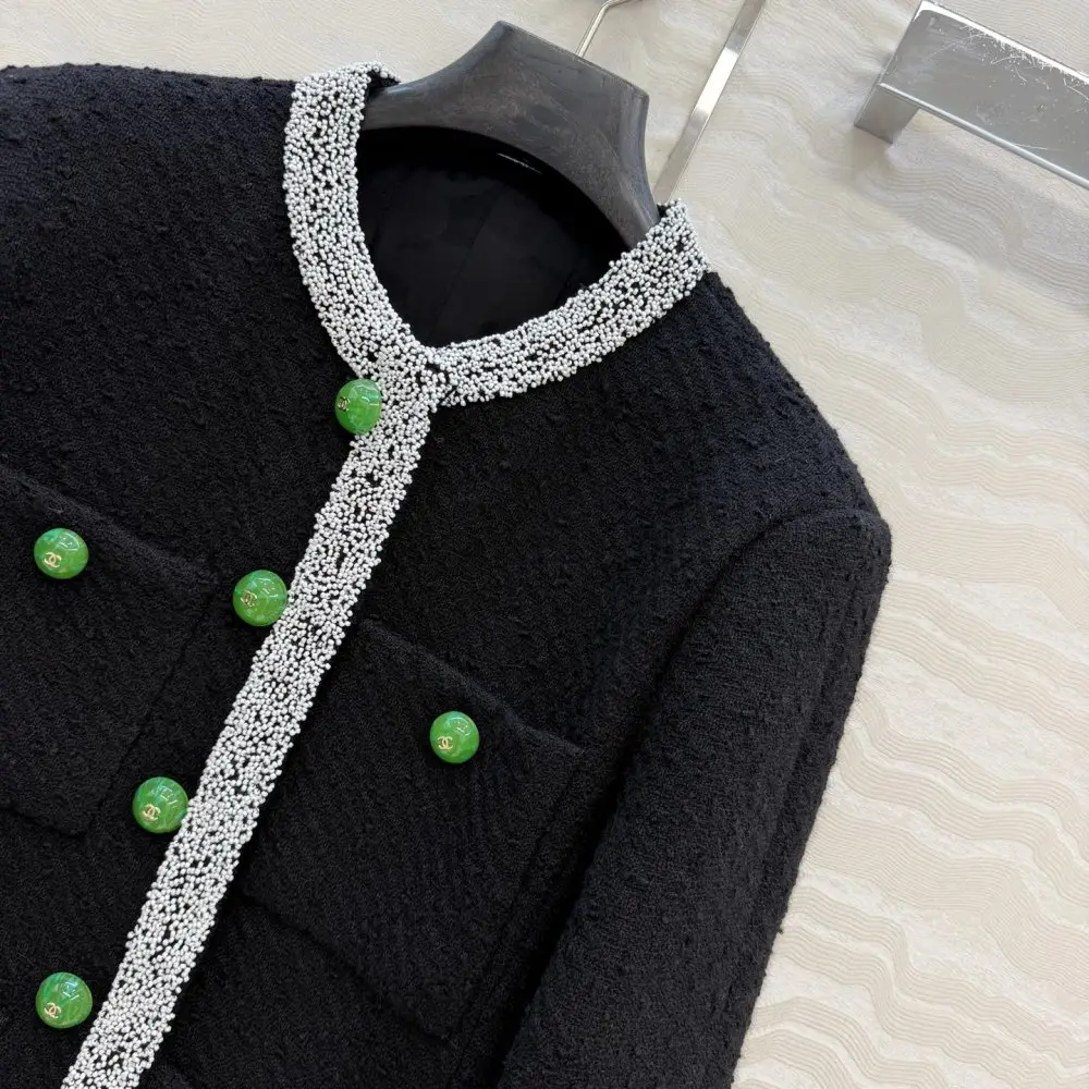 Chanel Піджак твідовий жіночий з шовкової підкладкою — Фото 3