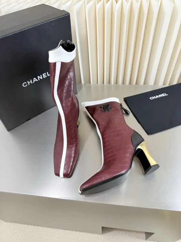 Chanel Ботильйони шкіряні жіночі — Фото 4