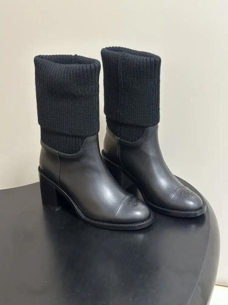 Chanel — Ankle boots on high heel