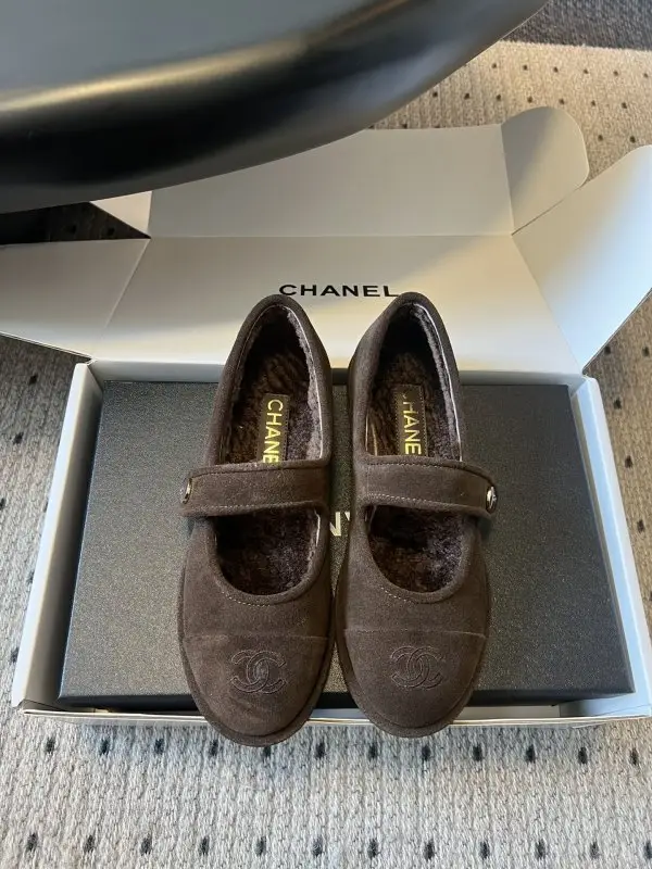 Chanel — Балетки на меху зимние