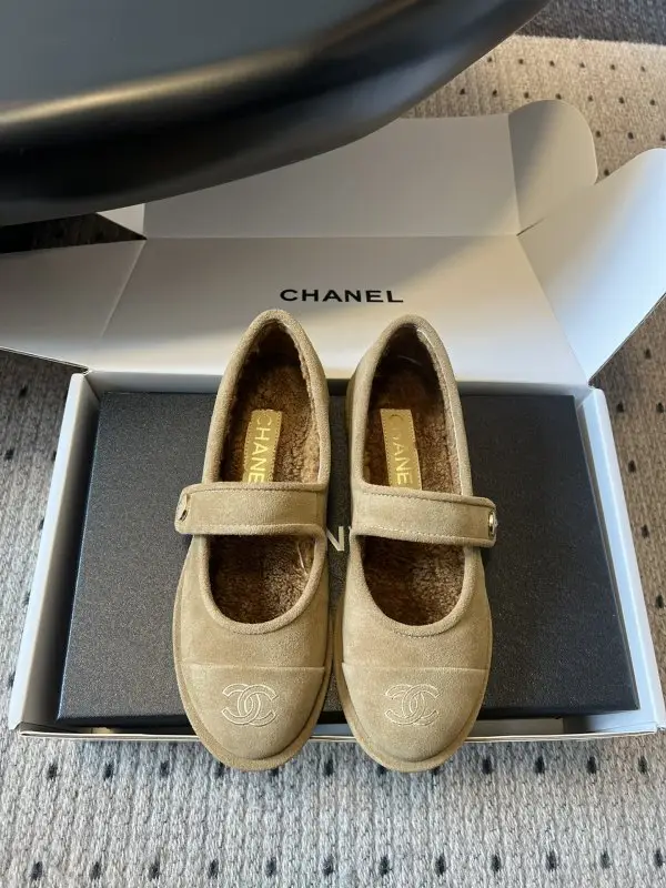 Chanel — Балетки на меху зимние