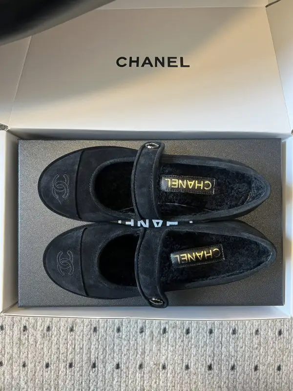 Chanel Балетки на меху зимние — Фото 2