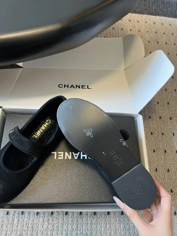 Chanel Балетки на меху зимние — Фото 5