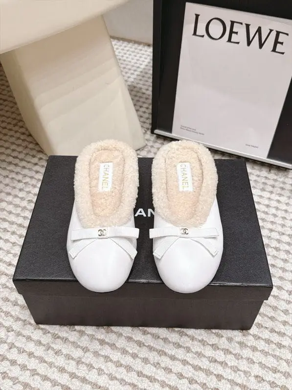 Chanel — Балетки зимние женские