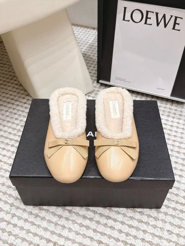 Chanel — Балетки зимние женские