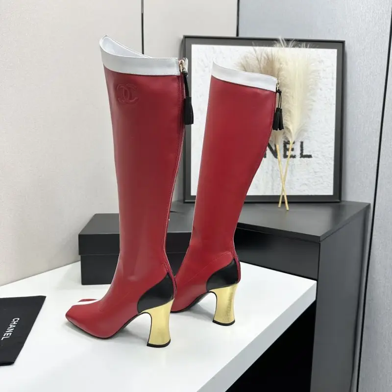 Chanel Boots high leather women's on heel — Photo 5