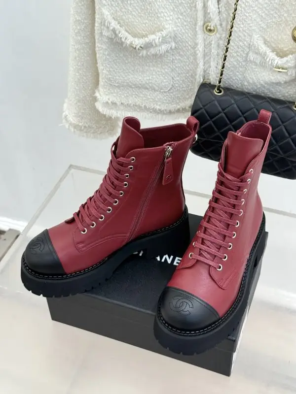 Chanel Boots leather on lace women's — Photo 2