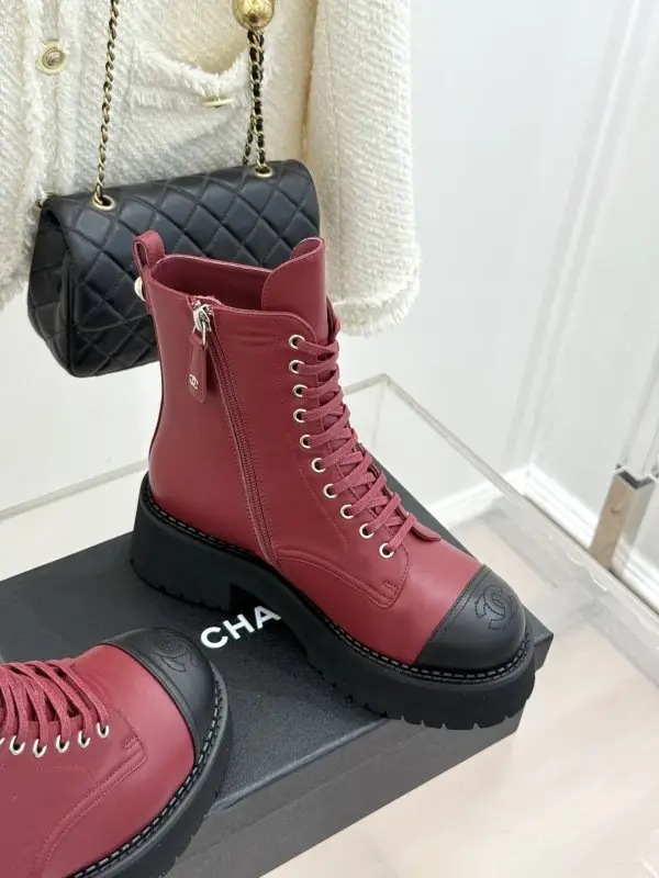 Chanel Boots leather on lace women's — Photo 3