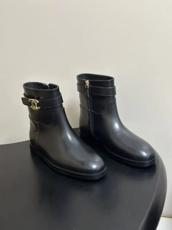 Chanel — Ботинки кожаные женские