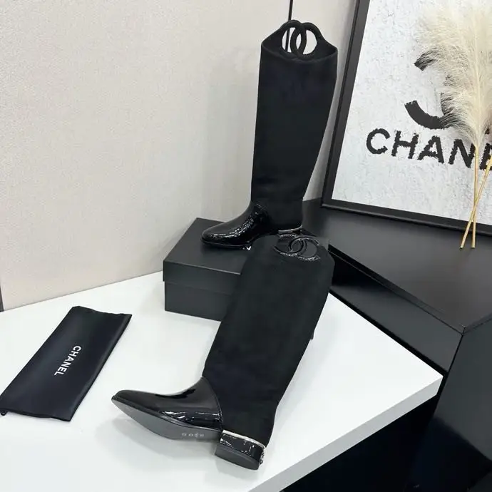 Chanel Сапоги кожаные женские — Фото 3