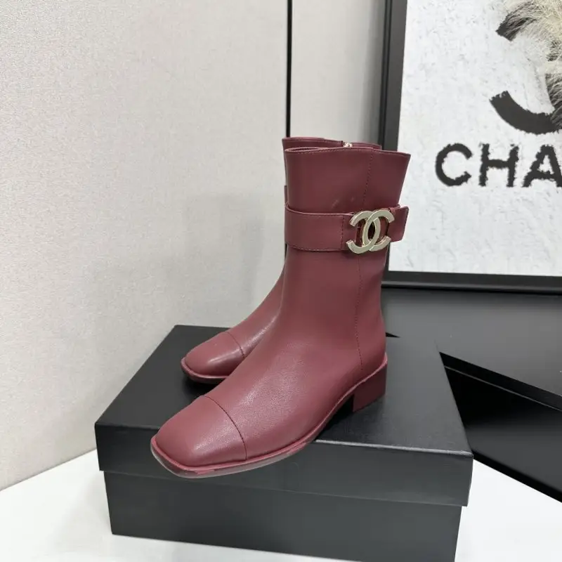 Chanel Ботинки кожаные женские — Фото 3