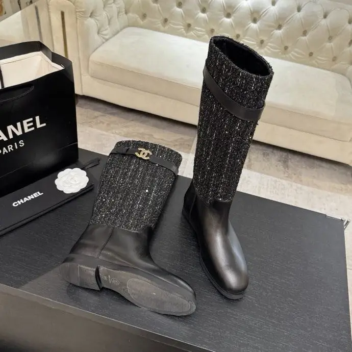 Chanel Сапоги кожаные женские — Фото 4