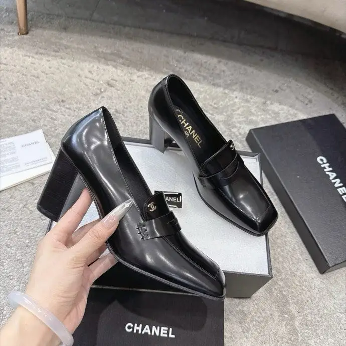 Chanel Класичні лоферы на високому підборах — Фото 5