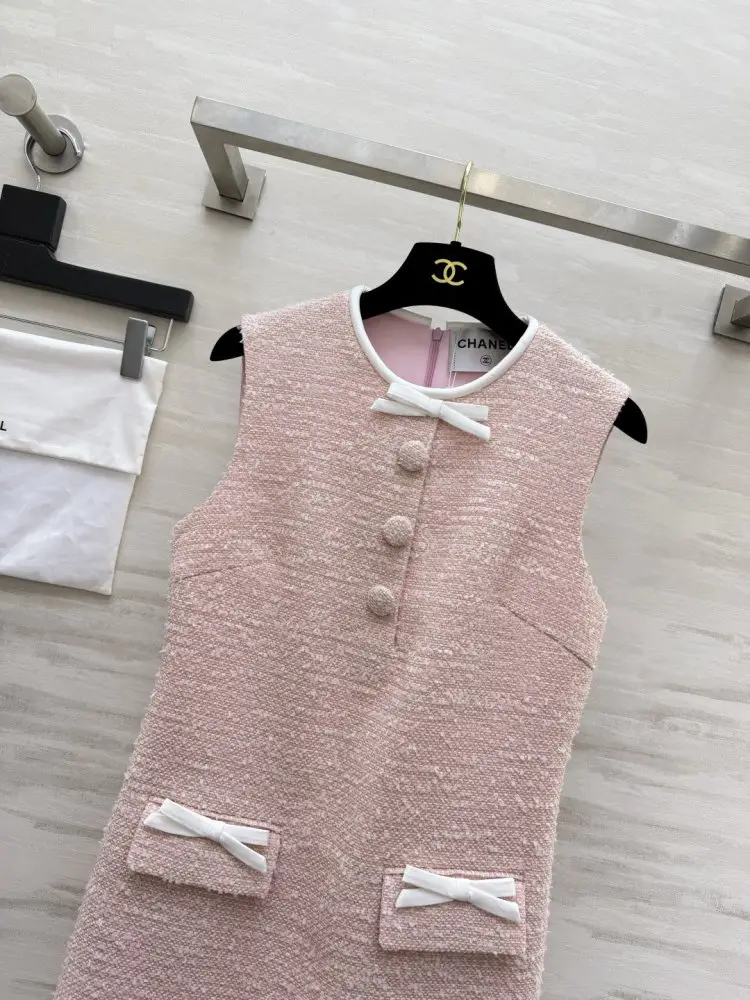 Chanel Плаття, Сукня без рукавів з твіду — Фото 4