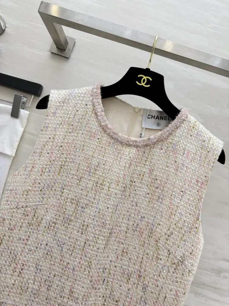 Chanel Плаття, Сукня без рукавів з твіду — Фото 4