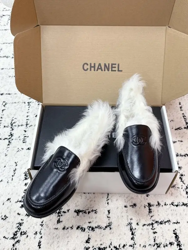 Chanel Лоферы CHANEL COCO NEIGE на меху — Фото 3